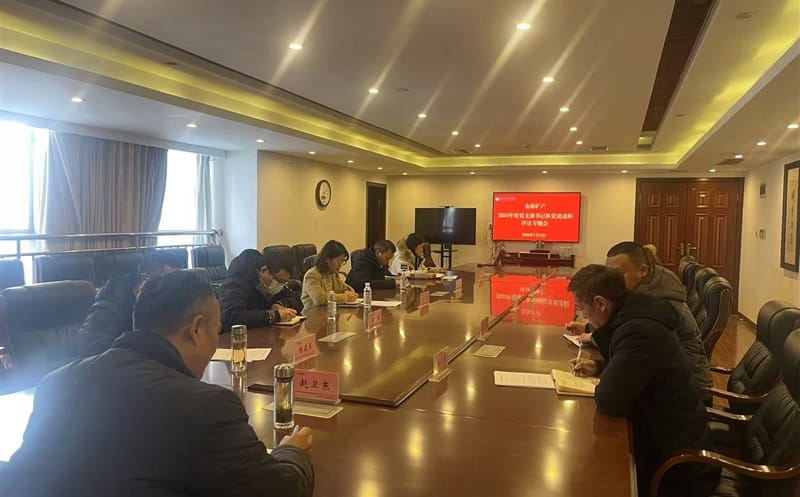 矿勘集团金？？？蟛橹倏2024年度党支部书记抓党建述职评议专题会