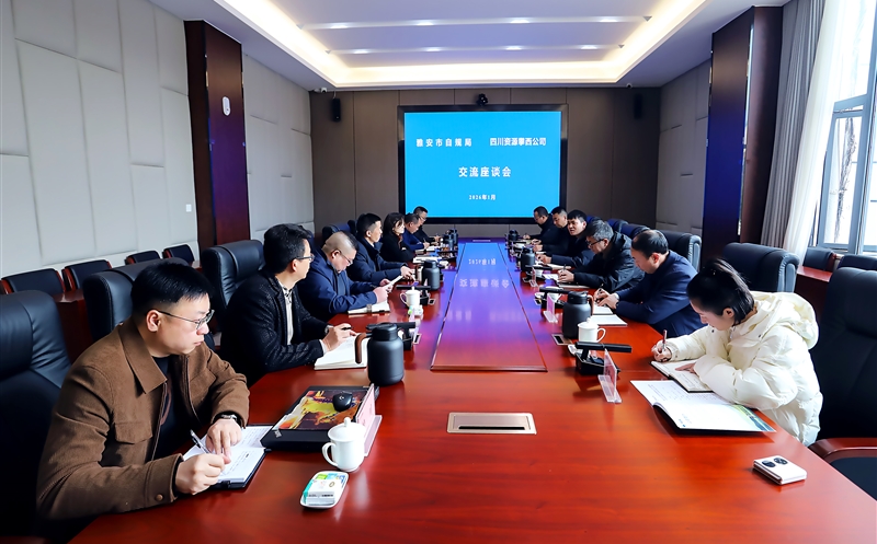 雅安市自然凯时凯时首页和妄想局赴攀西公司座谈交流
