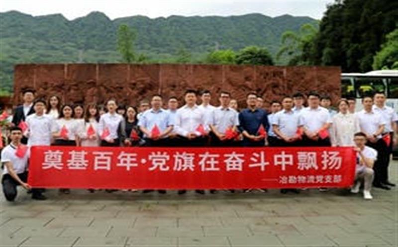 冶勘物流党支部开展 “涤讪百年·党旗在奋斗中飘扬”主题党团日活动