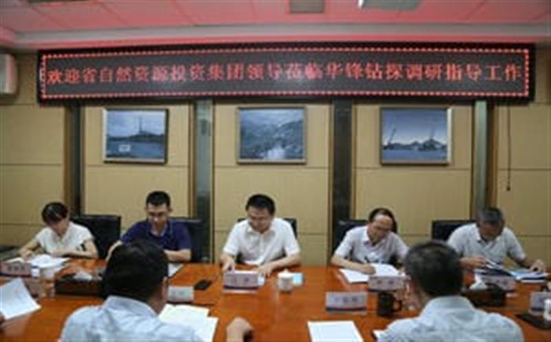 省自然凯时凯时首页投资集团党委副书记、副董事长、总司理江涛莅临华锋钻探调研指导事情