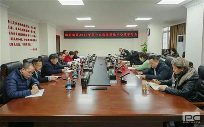 地矿集团党委理论学习中心组开展2024年第一次整体学习